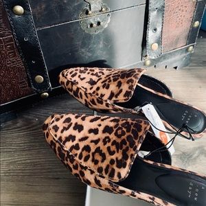 Cheetah print mules 7.5 women’s